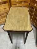 Lightweight Side Table with Basket Weave Texture on Table Top