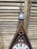 New England Cathedral Hanging Wall Clock - READ DESCRIPTION