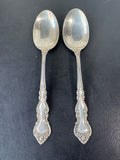 2-Piece Engraved Sterling Silver Serving Spoons