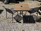 Emu Outdoor Bistro Table and Chairs Set (Aluminum w/Composite Top)
