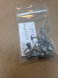 Rhinestone Screw On Earrings 2-pr)