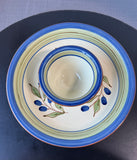 2-Piece Molde Portugal Olive Tree Ceramic Chip & Dip Platter