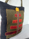 Folk Style Felt Christmas Tree Pillow Door Knob Hanger (C)