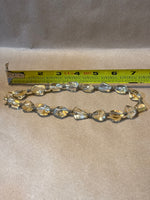 Clear/Yellow Tinted Beaded Choker