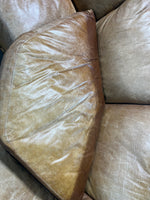 Leather Sectional Sofa with Ottoman***HEAVY ITEM***