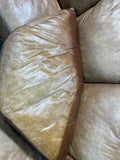 Leather Sectional Sofa with Ottoman***HEAVY ITEM***