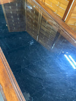 Glass/Wood Coffee Table with Display