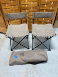 Pair of Folding Lawn Chairs in Carry Bag