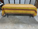 Vent du Sud Brown/Orange/Yellow Table Cloth 104" x 57"