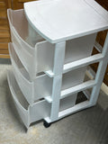 Sterilite Rolling Plastic 3 Drawer Storage