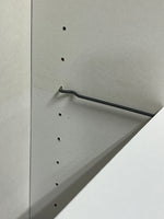 B- White Particle Board Bookcase with 4 Shelves
