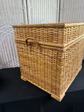 Woven Rattan & Bamboo Trunk
