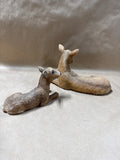 1985 Homeco Resin Momma And Baby Deer