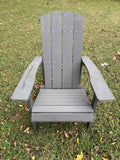 Grey Weather Resident Poly Board Adirondack Chair (4 Available - Priced Individually at $150 Each)