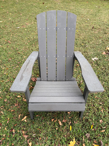 Grey Weather Resident Poly Board Adirondack Chair (4 Available - Priced Individually at $150 Each)