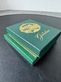 Pair of Assorted Gold Metal Resort Ornaments in Boxes