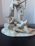 Lladro Pensive Pierrot & Ballerina Large Porcelain Figurine AS IS (READ DESCRIPTION CAREFULLY)