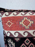 Aztec Style Printed Throw Pillow with Tassels