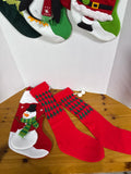 Assorted Christmas Stockings - 6 Stockings