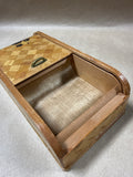 Decorative Wooden Box With Rolling Top