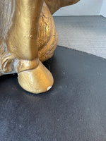 Mid Century Modern Gilded Heavyweight Trojan Horse Sculpture AS IS (READ DESCRIPTION CAREFULLY)