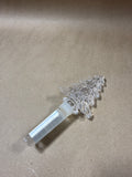 Christmas Tree Clear Glass Bottle Stopper - By Mikasa