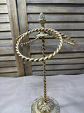 Metal Gold Rope Three Ring Towel Holder