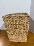 Wicker Square Laundry Basket With Handles