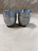 (B) Set Of 4 Stieff Pewter P50-10 Jefferson Cups