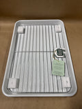 White Speckled Baking Sheet With Rack