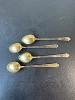 4-Piece Ela Denmark Sterling Silver Enameled Miniature Spoons