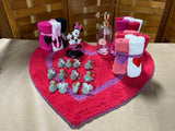 Minnie Mouse/Heart Bath Accessory Lot