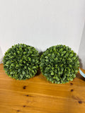 Pair Of Outdoor Topiary Orbs - Appears Unused