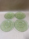 Uranium Ballerina Dessert Plates GLOWS- Set Of 8 (C)