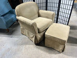 Swivel Chair with Ottoman by Dorel Asia Inc. ***Read Description***