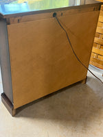 Lighted Petite Curio/Display Cabinet with Mirrored Back