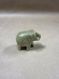 Green Small Stone Elephant Incense Holder