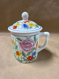 Floral Williams Sonoma Mug With Lid