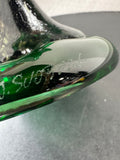 Signed J. Svoboda Karlov Czech Blown Art Glass Christmas Tree Sculpture