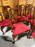Dining Set: Table, 2 Leaves, Table Pads and (8) Chairs***HEAVY ITEM***READ DETAILS ON PICK UP POLICY***