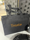 Ballard Designs "Treats" Bag with Halloween Decor