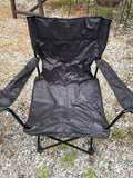 Pair of Black Folding Lawn Chairs w/Carry Bags