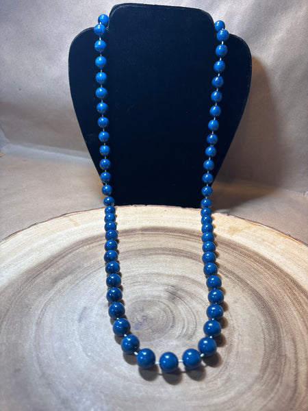 Blue Beaded Necklace
