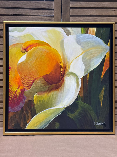 Atrium Orchids IV Print on Canvas by Elizabeth Horning; Signed