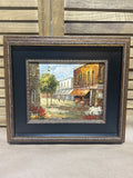 Original Impressionistic Painting of Marketplace; Signed