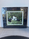 Sealed “Asleep at the Meal” Double Matted Signed & Numbered Panda Print