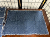 Crate & Barrel Blue Fabric Placemats, Set of 5