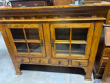 Liberty Furniture Industries Inc. 2 PC Oak Hutch***HEAVY ITEM***READ DETAILS ON PICK UP POLICY***