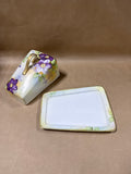 Floral Hand Painted Nippon Cheese Dish