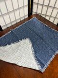 Crate & Barrel Blue Fabric Placemats, Set of 5